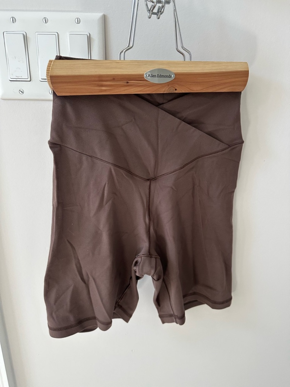aerie High-Rise Brown Bike Shorts